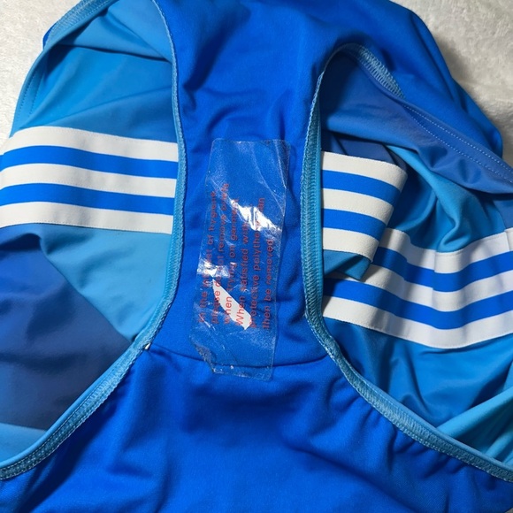 NWT Adidas Blue One-Piece Racerback Swimsuit - Picture 9 of 12
